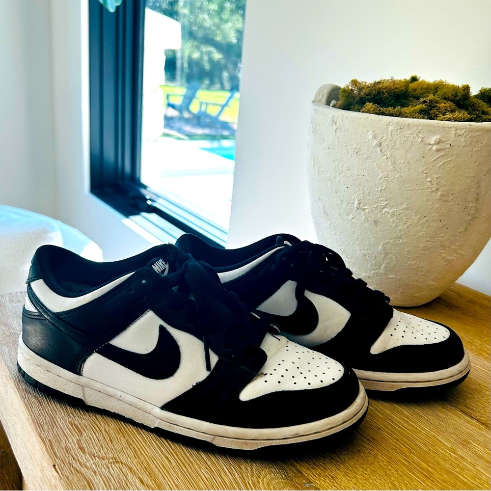 Nike black and white Dunk Lows